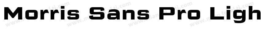 Morris Sans Pro Ligh字体转换